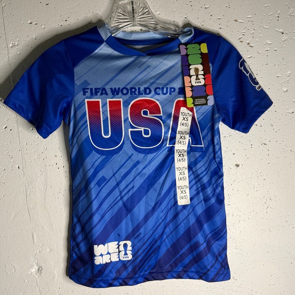 FIFA World Cup 2026 USA Kids Tshirt Size XS (4/5)